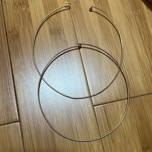 Gold colored necklaces